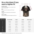 thumbnail image 5 of Balery Cyber Skeleton With Tattoos Camisa Casual de Manga Corta con Botones para Hombre, Texturizada, Estilo Cubano, para Playa, Verano-XX-Large, 5 of 5