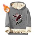 thumbnail image 1 of Sudadera con capucha para hombre, informal, a la moda, con estampado, de manga larga, con bolsillo, de poliéster, 1 of 5