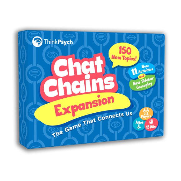 Paquete de expansión Thinkpsych Chat Chains - Juegos de asesoramiento y terapia para adolescentes - Juegos de habilidades sociales para niños Juguetes de terapia Juegos de logopedia - Edades 8-99
