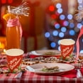 thumbnail image 5 of Christmas Party Disposable Plates, Santa Claus Paper Plates, Christmas Dinnerware Set with Paper Cups and Cutlery, Festive Holiday Tableware for Family Gatherings and Office Celebrations, 5 of 9