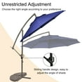 thumbnail image 5 of Boyel living 10ft Patio Umbrella Crank Cantilever Outdoor Umbrella,Backyard Offset Umbrella for Garden Pool(Navy Blue), 5 of 9