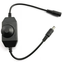 2X LED Bar Light Dimmer, DC 12V-24V 6A Dimmer Switch, Suitable for Light, Rope 3528, 5050, (Black)