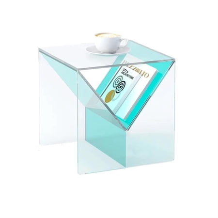 Modern Acrylic Sofa Side Table For Living Room Furniture Coffee Table Household Creative Designer Square Transparent Rack