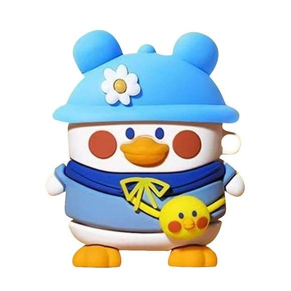 T Gift Of compatible Baseus W04 2023 Soft Silicone Cover Lovely Cartoon TWS Earphone Anti-Drop Case