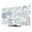 white Turquoise Gray, variant on Blue Beige Coastal TV Cover for 24 Inch Screen,Stretch Fabric Dustproof TV Display Protector,Summer Beach Starfish Coral Nautical Elastic Slipcover Monitor Cover for Desktop Computer 20.9"x11.8"