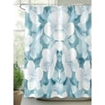 thumbnail image 2 of Fsddascl Watercolor Flowers Shower Curtain Set - 66" x 72" Washable Bathtub Curtain with 12 Hooks, Spring Vintage Blue Floral Botanical Waterproof Fabric Stall Shower Curtains for Bathroom/Bathtub, 2 of 6