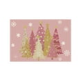 thumbnail image 2 of Wooowa Christmas Tree Pattern Placemats, Festive Heat-Resistant Dining Table Mats for Holiday Meals, 2 of 7