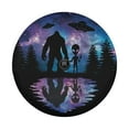 thumbnail image 3 of Lotusprinthandmade 3D Bigfoot And UFO Spare Tire Cover With Backup Camera Hole 6 Sizes (30 in.), 3 of 7