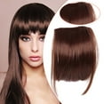 thumbnail image 2 of Kaonry Women'S Bangs Wig Sw65-4/33， Ladies Bangs Wig Front Fringe Head Clipped in The Human Hair Extension Wig Female Bangs Sideburns Qi Bangs Hairpin, 2 of 5