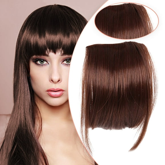 Headband Wig 360 Lace Front Wigs Human Hair Ladies Bangs Wig Front Fringe Head Clipped in The Human Hair Extension Wig Female Air Bangs Sideburns Qi Bangs Hairpin Human Hair Wig Wig Band Popular Pick