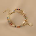 thumbnail image 4 of KAKOWELY Pulsera de cuentas ajustable con dijes de flores, accesorios de moda para mujeres y niñas., 4 of 4