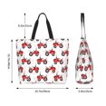 thumbnail image 5 of Yiaed Red Wheeled Tractors Print Handbag for Women Tote Purse Shoulder Bag Large Fashion Hobo Purse Handbag Shopping Tote, 5 of 5
