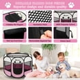 thumbnail image 4 of Corral para Mascotas Persure para Perros y Gatos, Interior/Exterior, Rosa, Mediano, 4 of 7