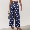 thumbnail image 7 of kaondbfi Fashion Casual Women's Wide Leg Pants High Elastic Waisted Pants Trousers with Pockets Summer Casual Pants for Women, 7 of 7