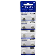 BlueDot Trading AG3 (Also known as LR41 and LR736) Alkaline Button Cell Batteries - 10 Pack