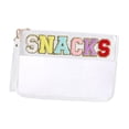 thumbnail image 3 of Neceser de viaje con letras de PVC, bolsa de almacenamiento multifuncional para accesorios de baño. Blanco, 3 of 9