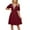 Wine, variant on Bigersell Prom Dresses Women's Short Sleeve V-Neck Solid Color Pocket Dress Bodycon Dresses for Female Women's Plus Ball Gown Dresses, Style 25921, White L