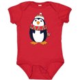 thumbnail image 3 of Inktastic Cuddly Christmas Penguin Boys or Girls Baby Bodysuit, 3 of 5