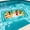 Blue, variant on Inflatable Ice Serving Buffet Bar with Drain Plug Swimming Pool Floating Serving Cooler for Party Picnic Camping Tray Drinks,Blue