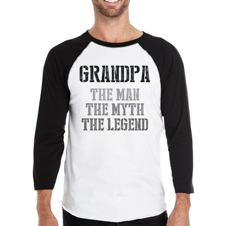 Grandpa Man Myth Legend Baseball Tee Best Gift Ideas For