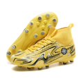 thumbnail image 3 of Zapatos de fútbol TF/FG para hombre, botas de fútbol de tobillo alto, ultraligeras, antideslizantes, deportivas de Futsal para interiores, cómodas y transpirables, Unisex, niños, 3 of 5