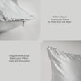 thumbnail image 6 of Luxurious 22 Momme Mulberry Silk Pillowcase Set of 2, Silver, 6 of 6