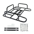 thumbnail image 3 of Bike Rear Basket Rear Bike Cargo Rack with Cargo Net Metal Takeaways Carrier Basket for Mountain Road Bikes Equipment, 3 of 8