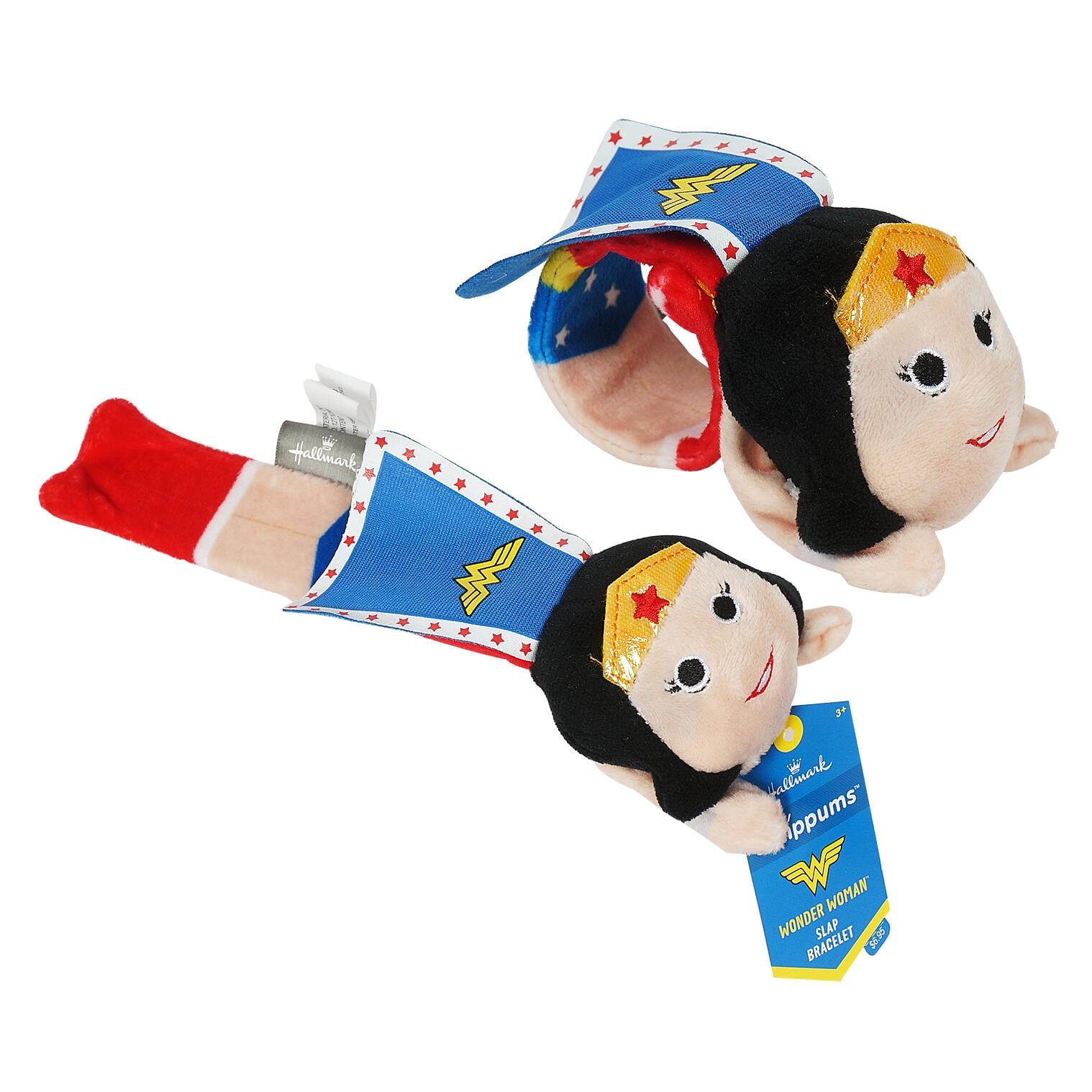 Hallmark Snappums Wonder Woman Stuffed Animal Slap Bracelet