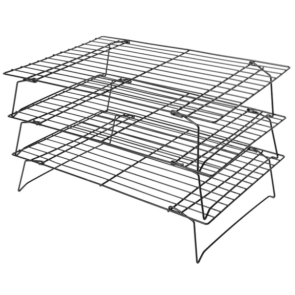 3 Layers Stackable Cooling Rack Metal Cake Cookie Bread Net Mat Holder Dry Cooler for Cooking