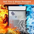 thumbnail image 4 of Waterproof Fireproof Document Bag, 2 Pack 15x11 Inch and 8x5 Inch Fire Proof Bag for Documents, Fire Proof Money Bag, 4 of 8