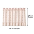 thumbnail image 3 of 30"x22" Oven Skirt Curtain for Kitchen Decor,Girlish Charm Lace Trim & 8 Ribbon Ties,Rustic Decorative Oven Door Curtain for Cottage Kitchen Decor, 3 of 7
