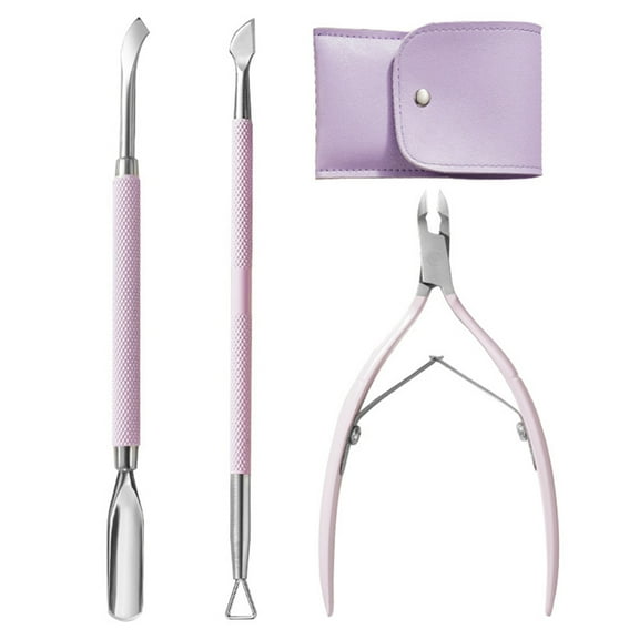 Lerpwige Cuticle Trimmer Cuticle Pusher Cuticle Nipper Stainless Steel Cuticle Remover