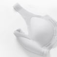 thumbnail image 5 of mihongmao Front Closure Bras for Women Plus Size Sports Bras Women's Solid Color No Steel Ring Push Up Breathable Underwear Daily Bra Blue 3X, 5 of 7