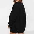 thumbnail image 3 of Aricy Oversized Sweatshirts For women Long Sleeve Half Zip Stand Collar Pullover Fall Trendy Fashion Casual Tunic Tops Pullover Fall Clothes, 3 of 6