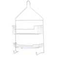 thumbnail image 1 of Kenney Manufacturing 1007848 2-Shelf Hanging Shower Caddy, White, 1 of 2
