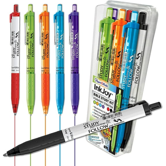 Accu-Dry Bible-Brites (Set of 8) Acid Free Self-Sharpening Highlighters