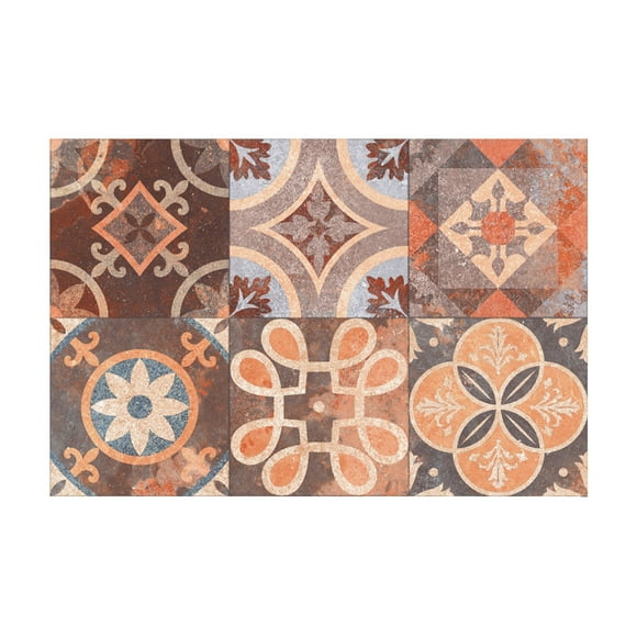 6 Sheet Peel and Stick Backsplash Self Adhesive Moroccan Wall Tiles Mandala Back Splashes Stick on Tiles for Kitchen Peel and Stick Wall Tiles for Bathroom Camper Shower Furniture 4"x4"