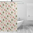 thumbnail image 3 of XMXT Waterproof Shower Curtain Liner with Iron Hooks, Multicolor Christmas Ball Design Shower Curtains for Bathroom Decor Accessories, 72 x 72 inches, 3 of 8