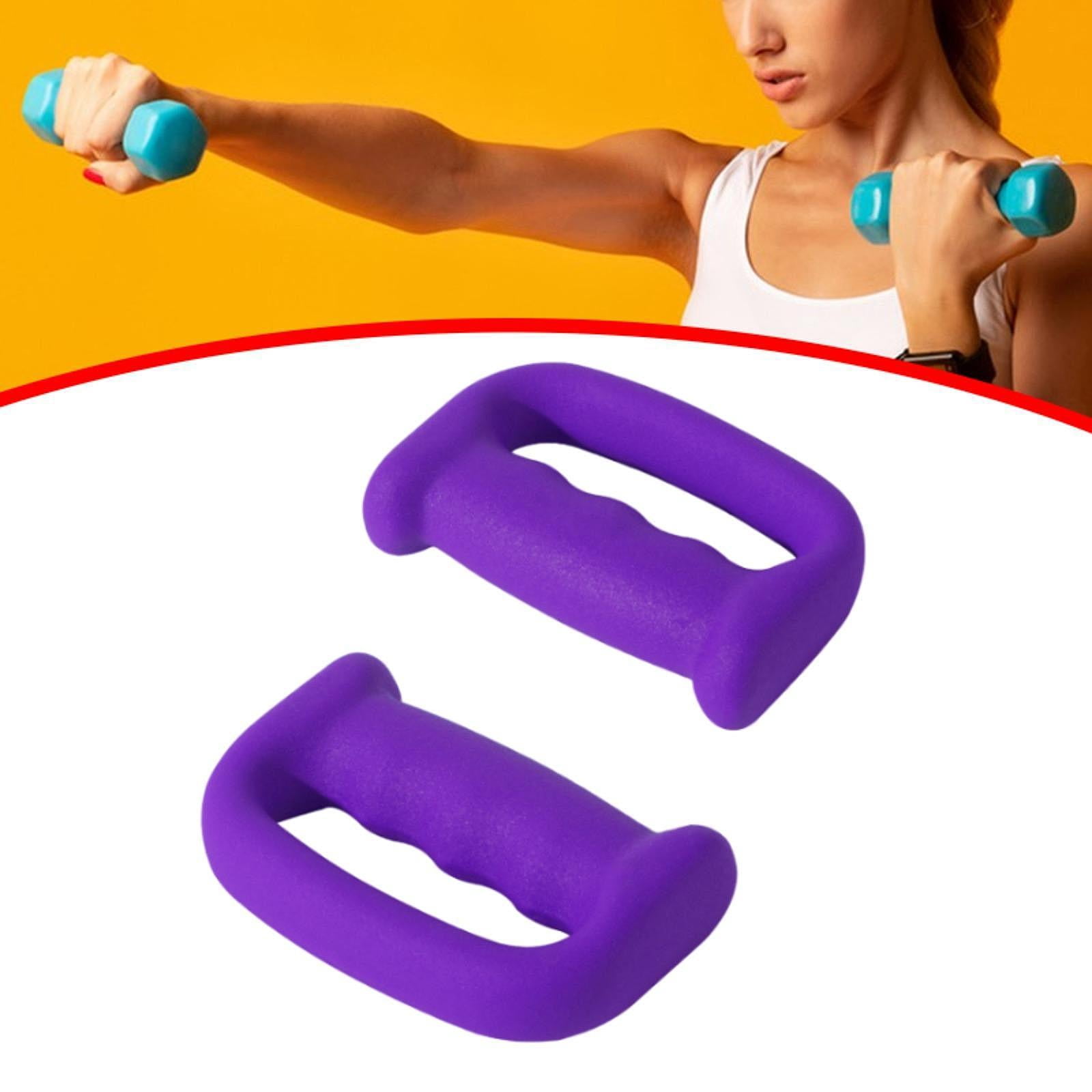 Baoblaze 2 Pieces Boxing Dumbbells D Shape Grip Hand Weight for Aerobics Exercises Walkin