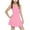 Breathable girls summer dress-Pink, variant on Toddler Girls Short Sleeve Dresses KkSLirnhs Children's Summer Solid Self Cultivation and Leisure Sports Dress for Girls Sleeveless Round-Neck Dress for Kids 6-7Years Pink