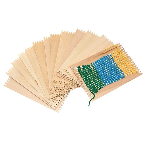 Colorations Beginner's Wooden Loom- Set of 12