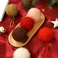 thumbnail image 3 of 6-Piece Crochet Christmas Ornaments, 2.36" Shatterproof Yarn Ball Ornaments for Xmas Trees, Winter Weddings & Festive Home Decor, 3 of 4