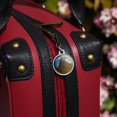 thumbnail image 2 of White Egret in Flight Jacket Handbag Purse Luggage Backpack Zipper Pull Charm, 2 of 5