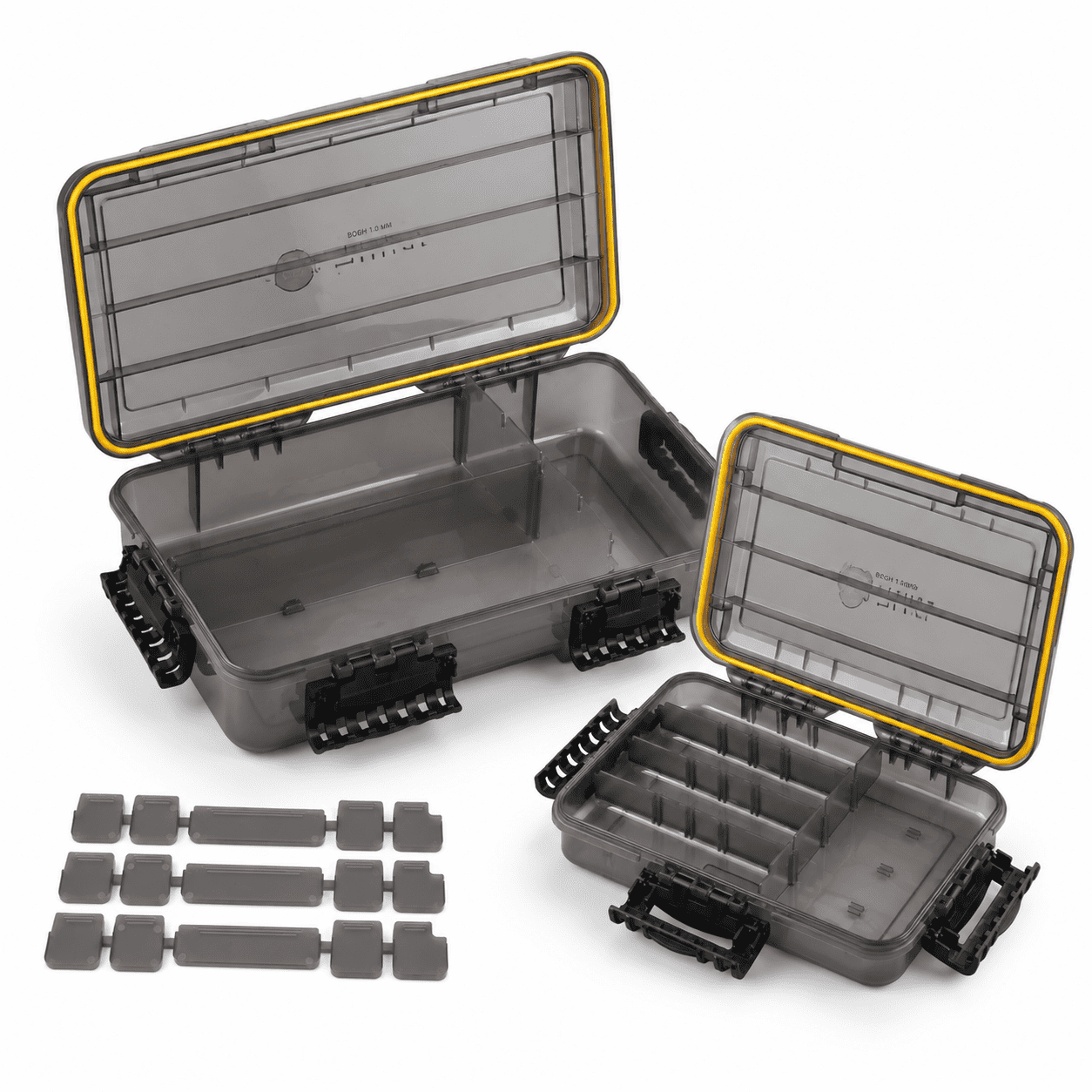 3600+Deep 3700 Waterproof Fishing Tackle Storage Box with Adjustable Dividers