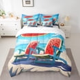 thumbnail image 2 of YST Watermelon Tropical Fruit Bedding Set, 7-Piece, Kids, Ocean Wave, Full, 2 of 4
