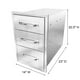 thumbnail image 5 of Yeshouse Cajones de Cocina para Exterior de 3 Capas, Acero Inoxidable de 14"x20.5"x23", 5 of 7