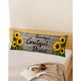 thumbnail image 2 of Sunflower Wooden Long Body Pillow Cover 20x60 Inch, Farmhouse Vintage Botanical Floral Decorative Pillowcase with Zipper, Microfiber Pillow Protector, Soft Breathable Long Pillowcases for Women, 2 of 9