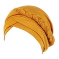 thumbnail image 2 of Fgnfyis Tied Headwrap Braid Head Wrap Cap for Women Ethnic Style Baseball Hat Yellow One Size, 2 of 4