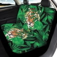 thumbnail image 4 of Xoenoiee 4 Piece Auto Interior Seat Cover Palm Monstera Leaves Tiger Print Car Seat Covers Set Auto Rear/Front Seat Protector Ultra Soft Car Bench Covers Universal Fit for SUV Sedan Van, 4 of 7
