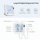 thumbnail image 2 of WiFi Indoor Thermometer and Hygrometer, Humidity Sensor with Backlight, Data Logging Display, Hygrometer for Baby Room, Home Thermometer (8cm x 8cm), 2 of 5